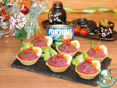 Желейная шуба в тарталетках