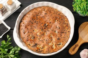 Быстрый пирог с фаршем Быстрый пирог с фаршем