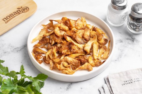 Жареные грибы ежовики Жареные грибы ежовики