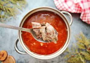 Харчо с гранатовым соком Харчо с гранатовым соком