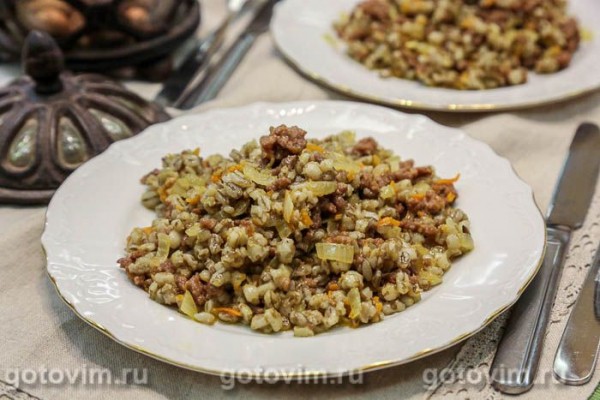 Перловка с фаршем «по-флотски» Перловка с фаршем «по-флотски»