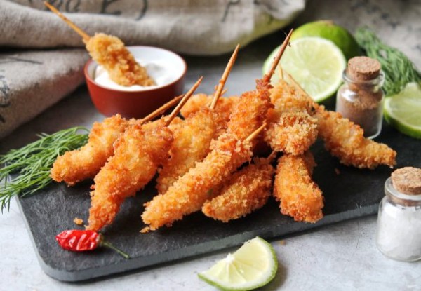 Креветки в сухарях панко Креветки в сухарях панко