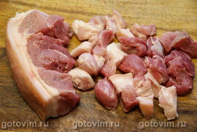 Свинина с картофелем в лодочках из фольги Свинина с картофелем в лодочках из фольги