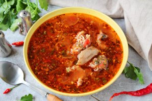 Харчо с гранатовым соком Харчо с гранатовым соком