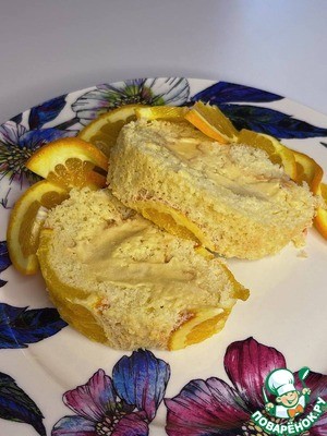 Апельсиновый рулет с апельсиновым кремом Апельсиновый рулет с апельсиновым кремом