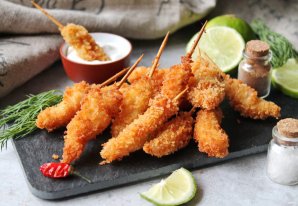 Креветки в сухарях панко Креветки в сухарях панко