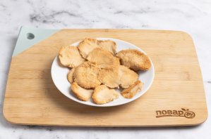 Жареные грибы ежовики Жареные грибы ежовики