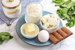 Творожные кексы с шоколадной крошкой Творожные кексы с шоколадной крошкой