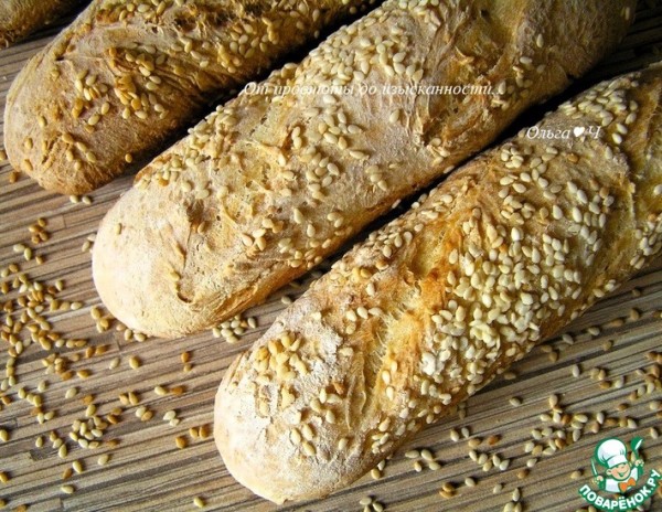 Багеты с кунжутом
