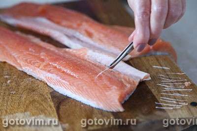 Лосось, запеченный в сливках