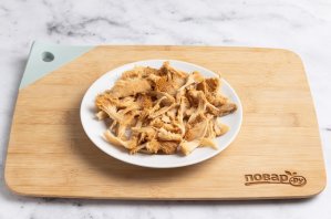 Жареные грибы ежовики Жареные грибы ежовики