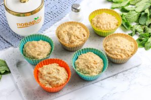 Творожные кексы с шоколадной крошкой Творожные кексы с шоколадной крошкой