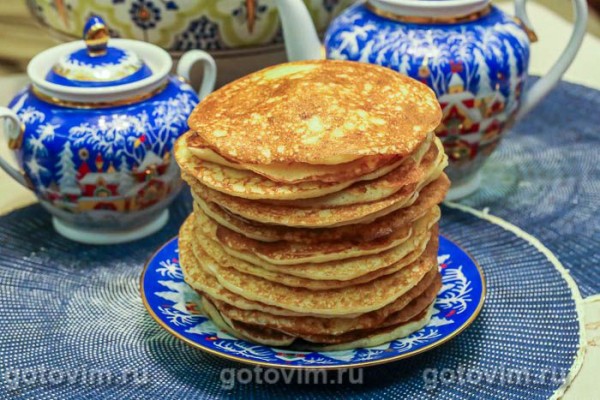 Пышные оладьи с манкой Пышные оладьи с манкой