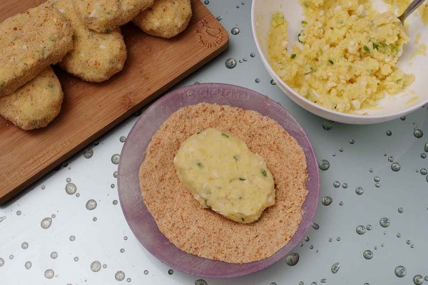 Картофельные котлеты с яйцом Картофельные котлеты с яйцом