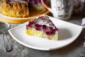 Манник с вишней в мультиварке Манник с вишней в мультиварке