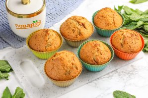 Творожные кексы с шоколадной крошкой Творожные кексы с шоколадной крошкой