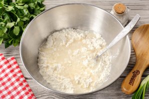 Заварные лепёшки с сыром и зеленью Заварные лепёшки с сыром и зеленью