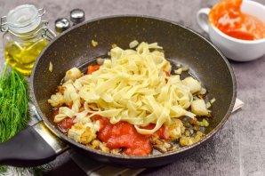 Паста с филе минтая Паста с филе минтая