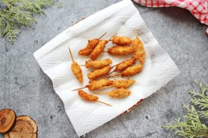 Креветки в сухарях панко Креветки в сухарях панко