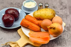 Салат "Лосось на шубе" Салат "Лосось на шубе"