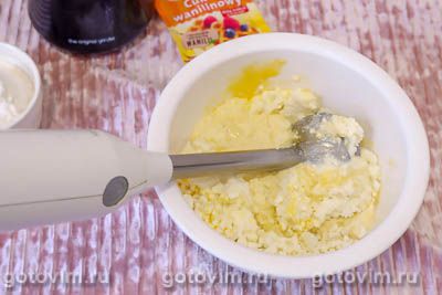 Творожные пончики с ванилью Творожные пончики с ванилью