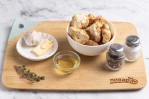 Жареные грибы ежовики Жареные грибы ежовики