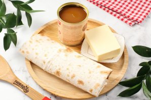 Лаваш со сгущенкой Лаваш со сгущенкой