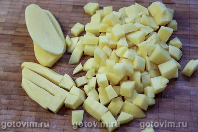 Свинина с картофелем в лодочках из фольги Свинина с картофелем в лодочках из фольги