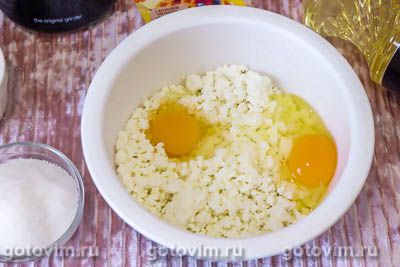 Творожные пончики с ванилью Творожные пончики с ванилью