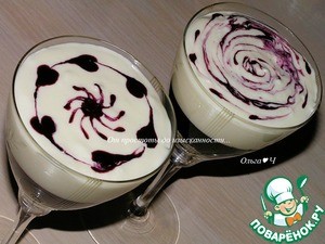 Чернично-лимонный десерт