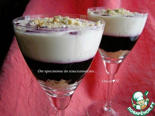 Чернично-лимонный десерт