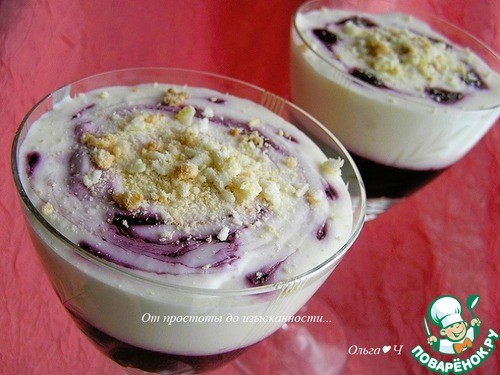 Чернично-лимонный десерт