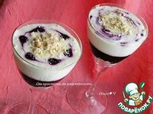 Чернично-лимонный десерт