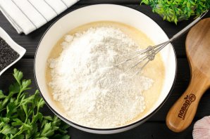 Быстрый пирог с фаршем Быстрый пирог с фаршем