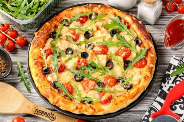 Пицца с рыбой Пицца с рыбой