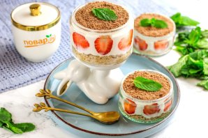 Торт в баночке "Творожный фрезье" Торт в баночке "Творожный фрезье"