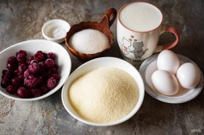 Манник с вишней в мультиварке Манник с вишней в мультиварке