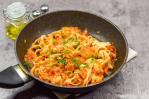 Паста с филе минтая Паста с филе минтая