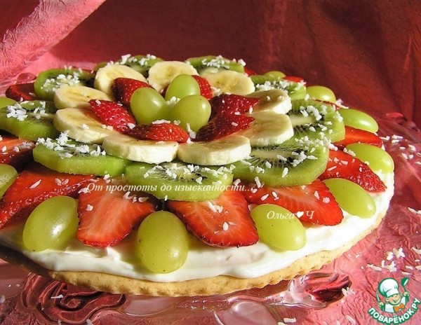 Фруктовая а-ля пицца Фруктовая а-ля пицца