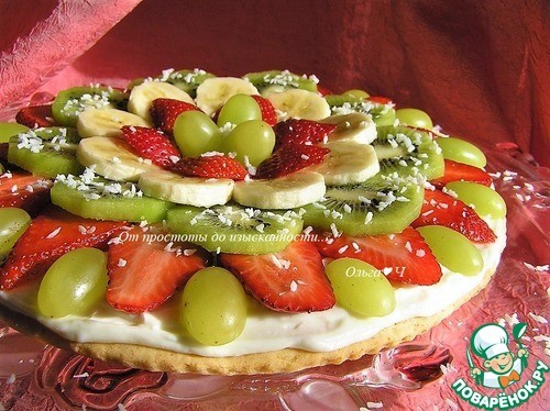 Фруктовая а-ля пицца Фруктовая а-ля пицца