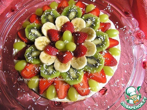 Фруктовая а-ля пицца Фруктовая а-ля пицца