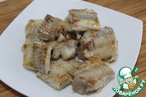 Минтай с зеленым горошком и беконом Минтай с зеленым горошком и беконом