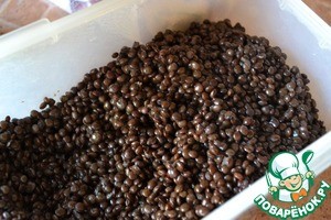 Паштет из чёрной чечевицы