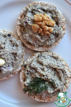 Паштет из чёрной чечевицы