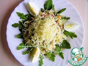 Салат "Цезарь" с семгой