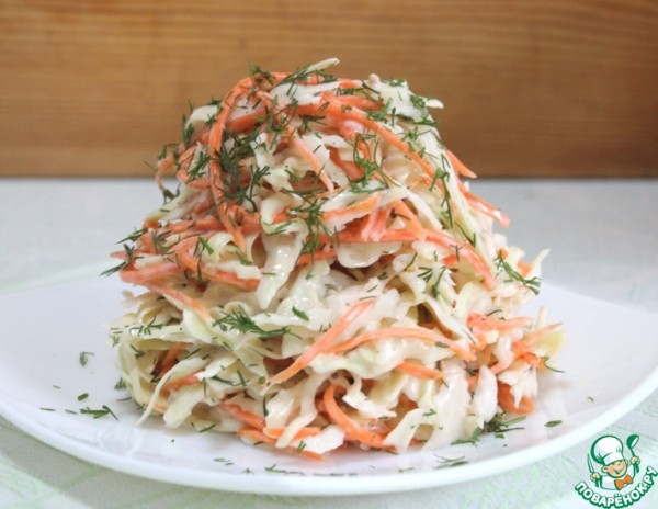 Салат из капусты и моркови "Простой" Салат из капусты и моркови "Простой"