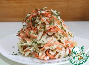 Салат из капусты и моркови "Простой" Салат из капусты и моркови "Простой"