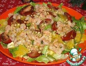 Салат с креветками