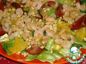 Салат с креветками