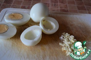 Закуска "Парусники" из яиц Закуска "Парусники" из яиц